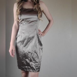 Cachet Classy Elegant Cocktail Party  Brown Above Knee Sleeveless Dress Size 6